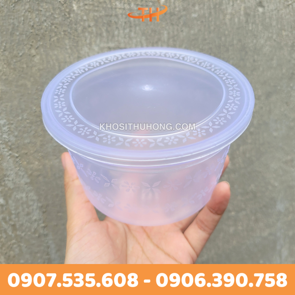 Thố nhựa in hoa văn Thố nhựa in hoa văn