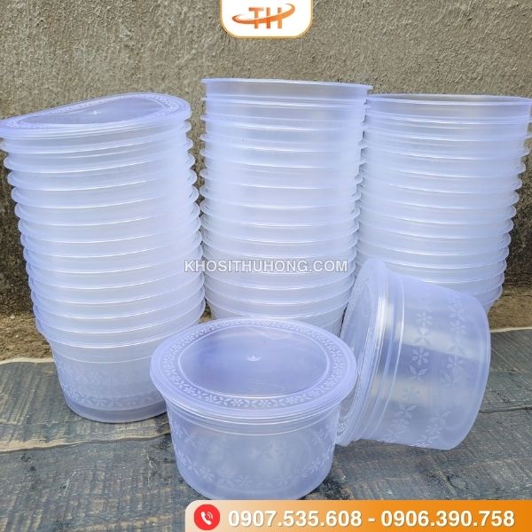 Thố nhựa tròn 500ml giá sỉ tốt tại kho Thu Hồng Thố nhựa tròn 500ml giá sỉ tốt tại kho Thu Hồng