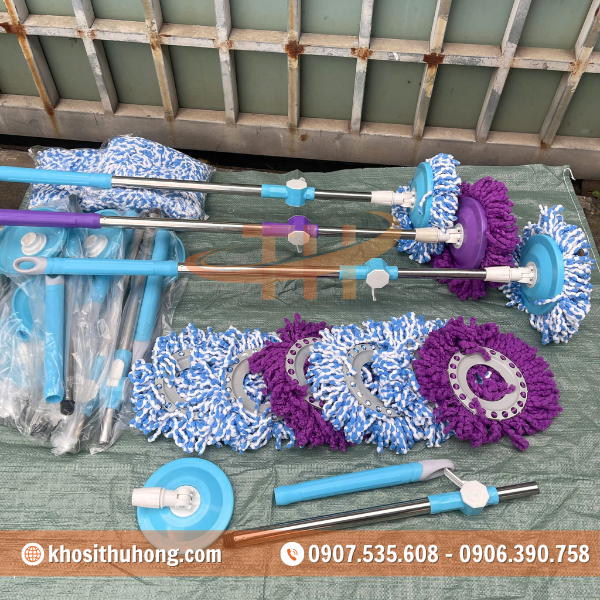 Thu Hồng bán sỉ cây lau nhà 360 dô chất lượng, độ bền cao Thu Hồng bán sỉ cây lau nhà 360 dô chất lượng, độ bền cao