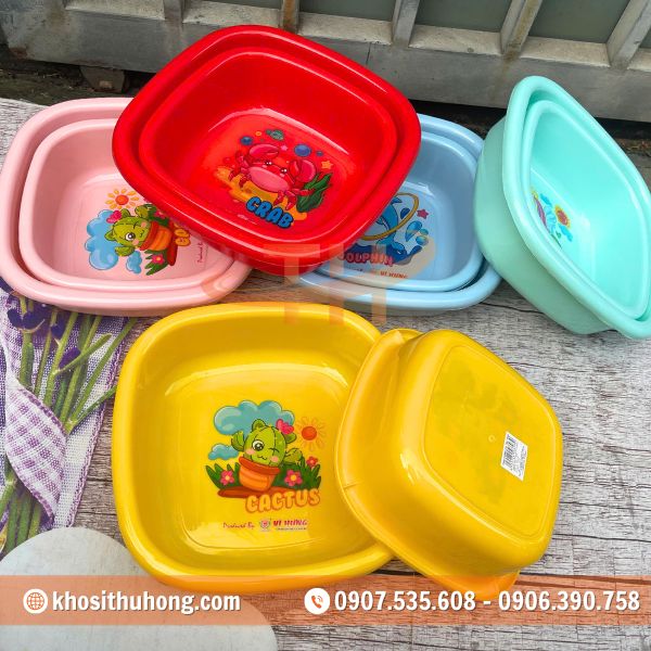 Thu Hồng chuyên sỉ thau nhựa vuông giá sỉ hấp dẫn, tư vấn tận tâm Thu Hồng chuyên sỉ thau nhựa vuông giá sỉ hấp dẫn, tư vấn tận tâm