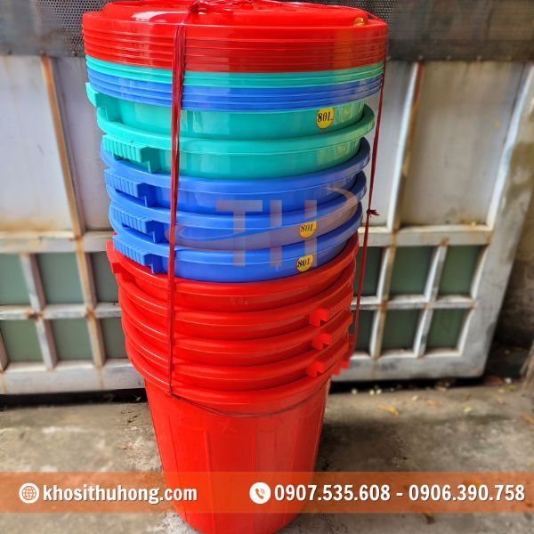 Thu Hồng chuyên sỉ thùng nhựa tròn có nắp giá sỉ rẻ tận xưởng Thu Hồng chuyên sỉ thùng nhựa tròn có nắp giá sỉ rẻ tận xưởng
