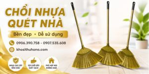 Nguồn sỉ chổi nhựa quét nhà giá rẻ - Hàng bền đẹp, dùng tiện lợi 