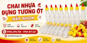 Chai nhựa đựng tương ớt nặp nhọn đủ dung tích giá sỉ tại Miền Nam
