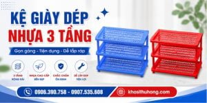 Kệ giày dép nhựa 3 tầng bỏ sỉ giá tốt tại TP.HCM 