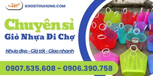 Địa chỉ cung cấp giỏ nhựa đi chợ với giá buôn ưu đãi