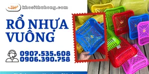Chuyên cung cấp rổ nhựa vuông đủ màu, giá cạnh tranh