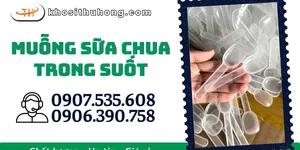 Bán sỉ muỗng sữa chua trong suốt chất lượng cao giá tốt