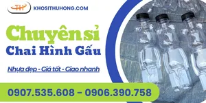 Nguồn phân phối sỉ chai hình gấu giá tốt tại TPHCM