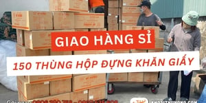 Giao hàng sỉ 150 thùng hộp đựng khăn giấy với giá tốt nhất tại Thu Hồng