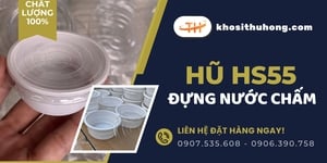 Cung cấp sỉ hũ HS55 đựng nước chấm với nắp kín - Giá rẻ giao nhanh