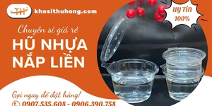 Nơi sỉ giá rẻ hũ nhựa nắp liền đựng sốt dùng một lần tiện lợi