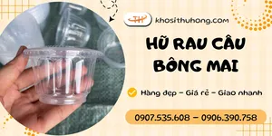 Sỉ hũ rau câu bông mai nhựa đẹp trong suốt giá rẻ tại Thu Hồng
