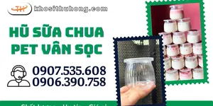 Hũ sữa chua PET vân sọc giá sỉ - Mẫu mã đẹp, chất lượng