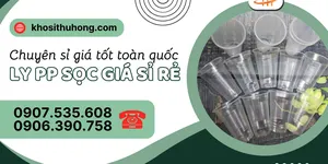 Bán sỉ ly nhựa PP sọc đủ size - Hỗ trợ giao hàng toàn quốc