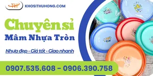 Kho chuyên sỉ mâm nhựa tròn cứng cáp với giá hấp dẫn
