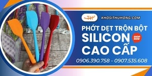 Phớt dẹt silicon trộn bột làm bánh - Đủ màu giá sỉ rẻ tại TPHCM
