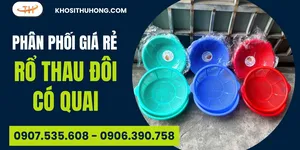 Sỉ rổ thau đôi có quai - Nguồn hàng gia dụng chất lượng giá tận gốc