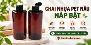 Giá sỉ hấp dẫn chai nhựa PET nâu nắp bật chuyên dùng chiết mỹ phẩm