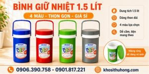 Bình nước giữ nhiệt 1.5 lít nơi bán giá rẻ sỉ chất lượng tại HCM