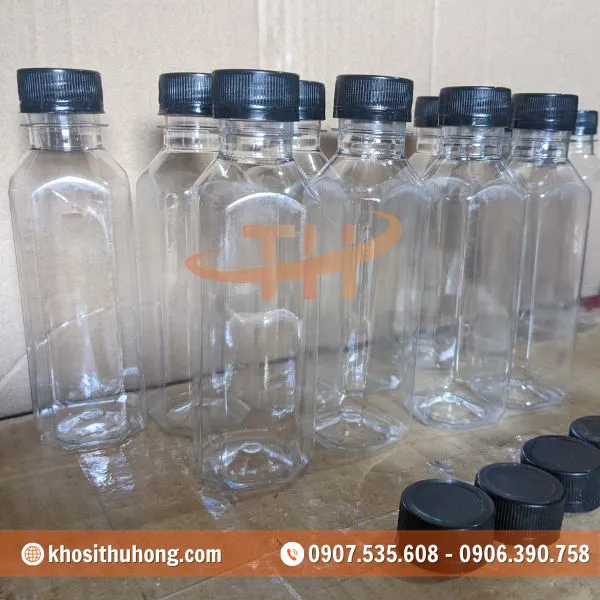 Chai Nhựa Vuông 250ml