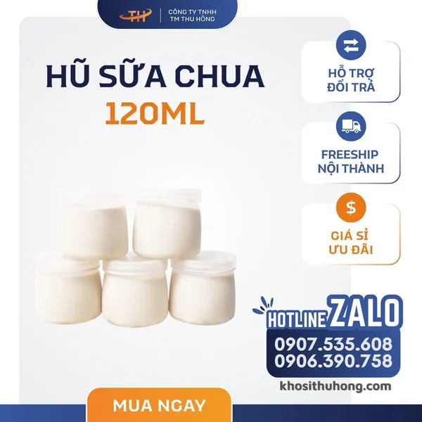 Hũ Nhựa Sữa Chua 120ml