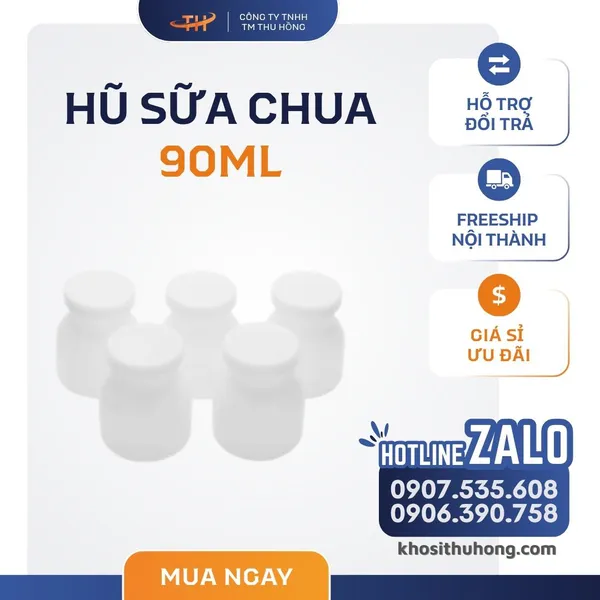 Hũ Nhựa Sữa Chua 90ml