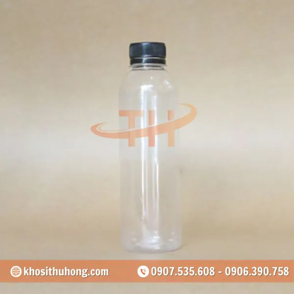 Chai Nhựa Tròn Cao 500ml Miệng Nhỏ