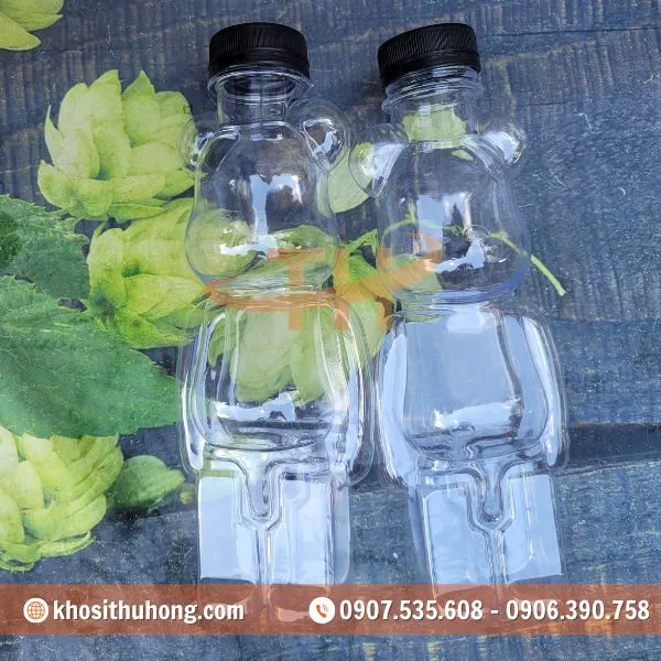 Chai Nhựa PET Hình Gấu - 500ml, 850ml