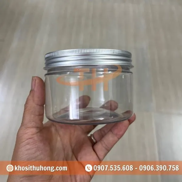 Hũ PET Nắp Nhôm - 250ml, 500ml, 600ml, 700ml, 750ml, 900ml, 1000ml, 1200ml, 1300ml, 1500ml