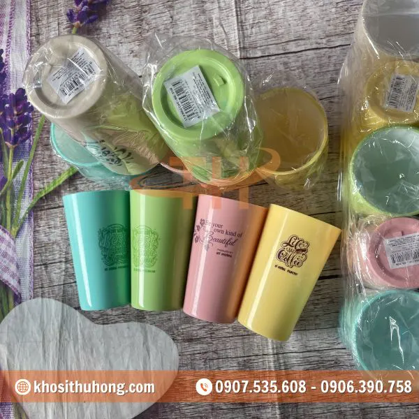 Ly Nhựa Không Quai Nhiều Mẫu