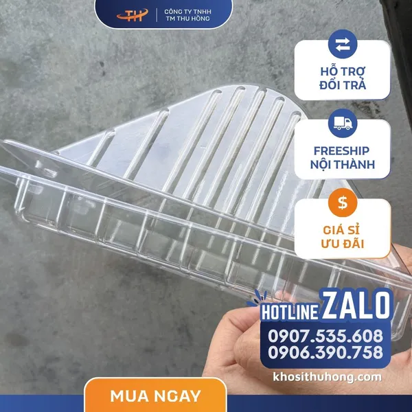 Hộp Nhựa PET Tam Giác H133