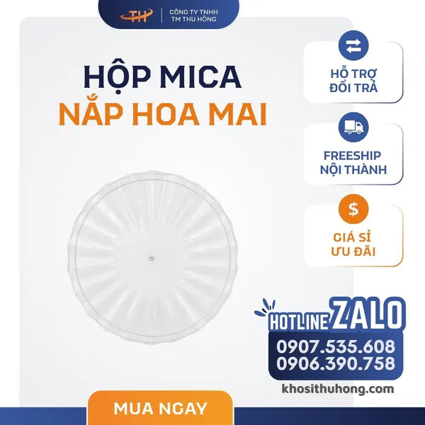 Hộp Mica Nắp Mặt Trời T1375-2