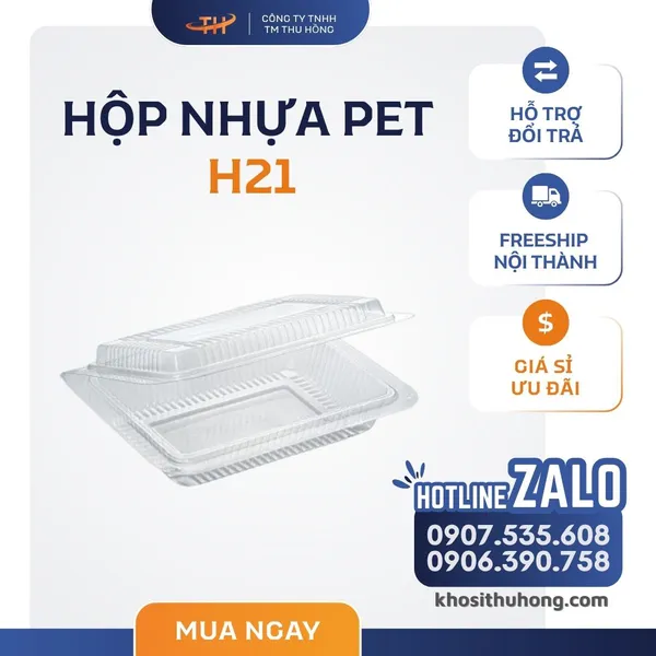 Hộp Nhựa PET H21
