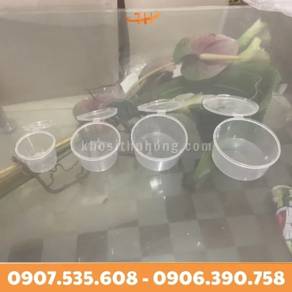 Hũ Đựng Nước Sốt Nắp Liền 1oz, 2oz, 3oz, 4oz