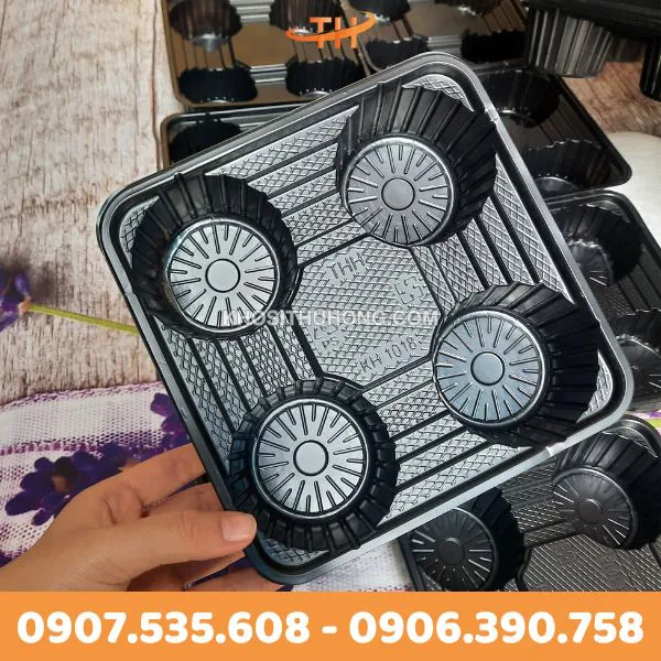 Khay Nhựa Đựng Ly 4 Ngăn KH1018