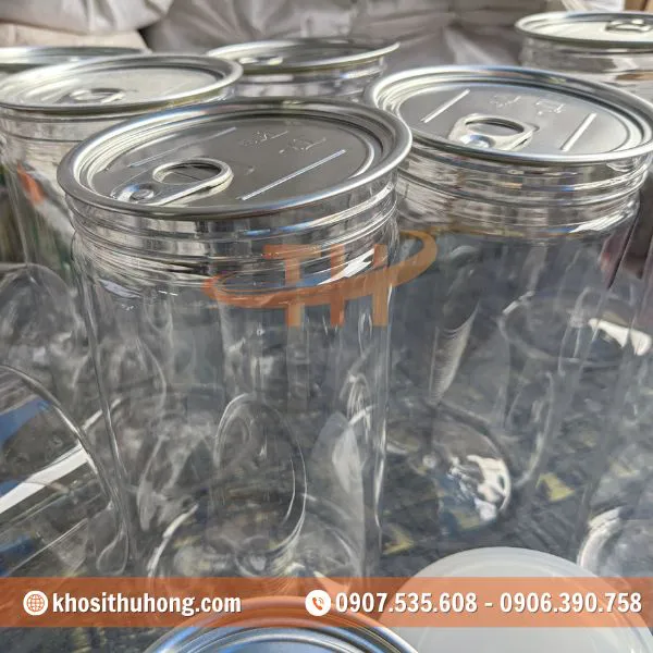 Hũ PET Nắp Nhôm Xé - 250ml, 400ml, 500ml, 600ml, 700ml, 800ml, 1000ml