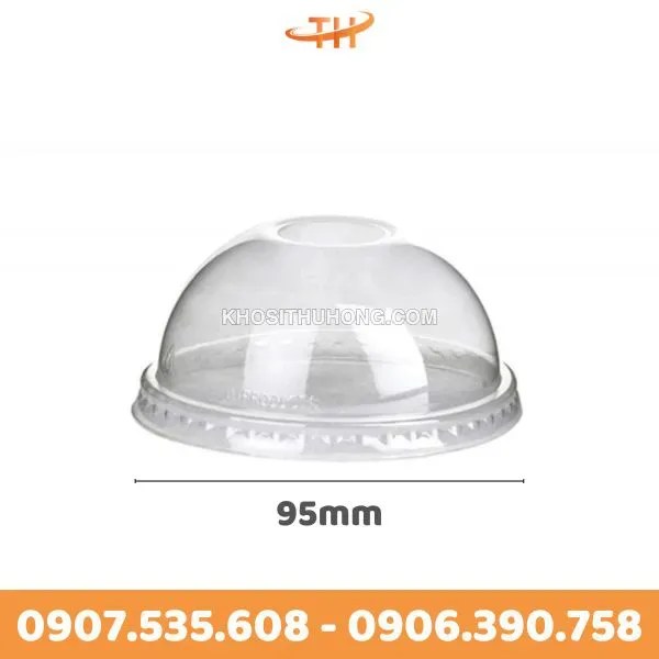 Nắp Cầu Nhựa PET Có Lỗ - Phi 93/95/98mm