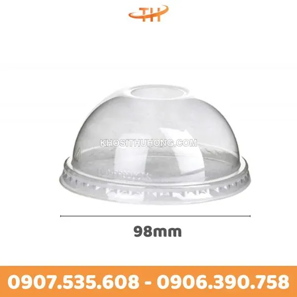 Nắp Cầu Nhựa PET Có Lỗ - Phi 93/95/98mm