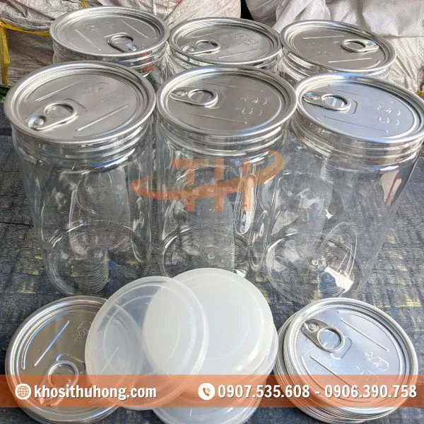 Hũ PET Nắp Nhôm Xé - 250ml, 400ml, 500ml, 600ml, 700ml, 800ml, 1000ml