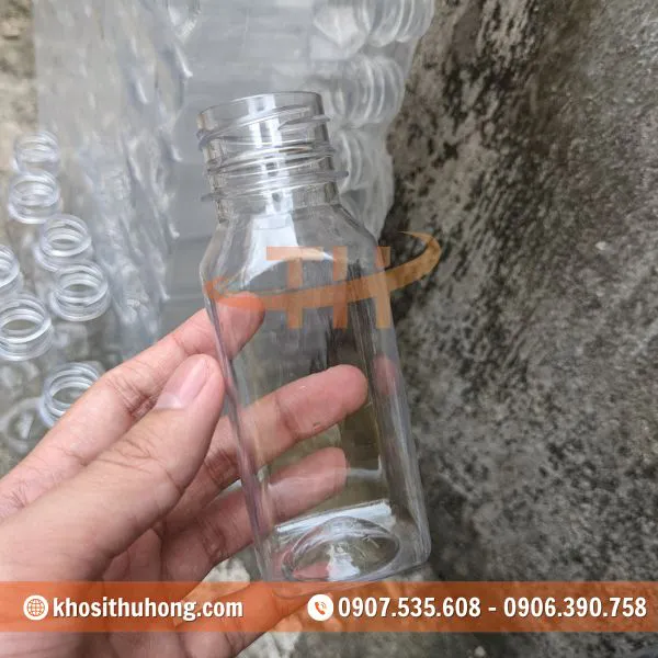 Chai Nhựa Vuông 120ml