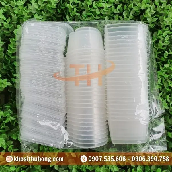 Hũ Nhựa PP Đựng Bánh Flan Trái Tim