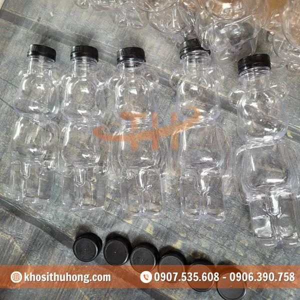 Chai Nhựa PET Hình Gấu - 500ml, 850ml