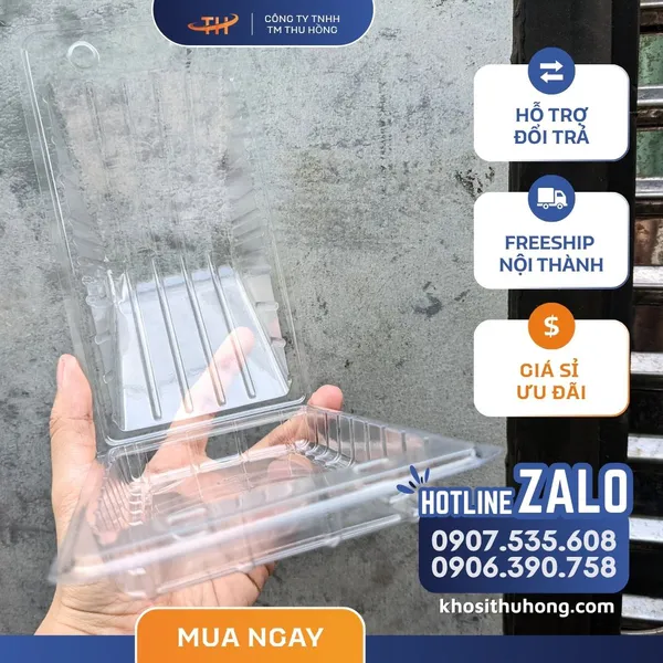 Hộp Nhựa PET Tam Giác H133