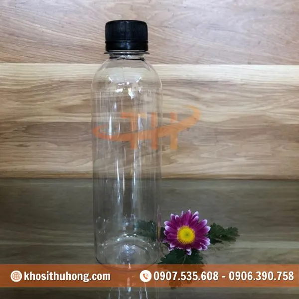 Chai Nhựa Tròn Cao 500ml Miệng Nhỏ