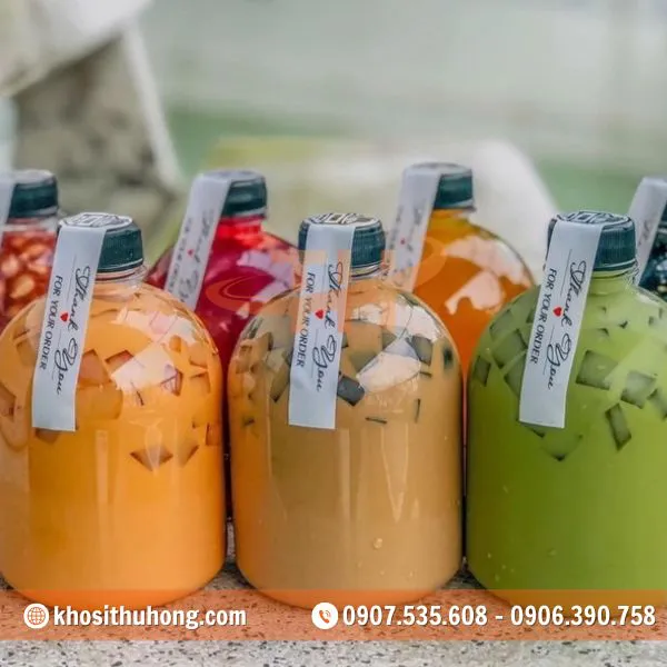 Chai Nhựa Tròn Lùn 500ml