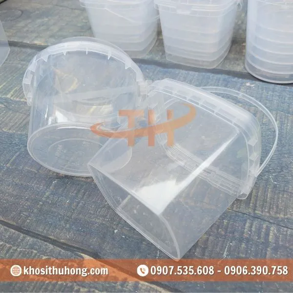 Xô Trà Sữa PP - Tròn/Vuông 500ml, 700ml, 1000ml