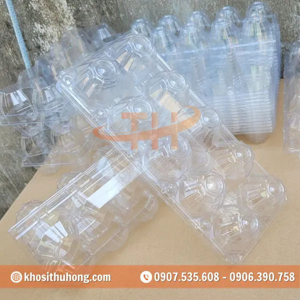 Vỉ Nhựa Đựng Trứng Gà Vịt 10 Quả