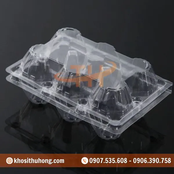 Vỉ Nhựa Đựng Trứng Gà Vịt 6 Quả