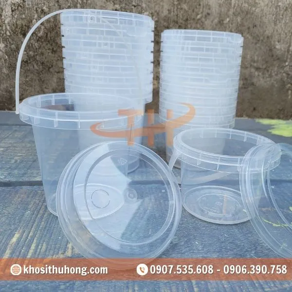 Xô Trà Sữa PP - Tròn/Vuông 500ml, 700ml, 1000ml