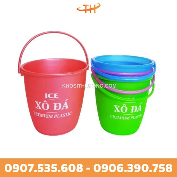 Xô nhựa đựng đá